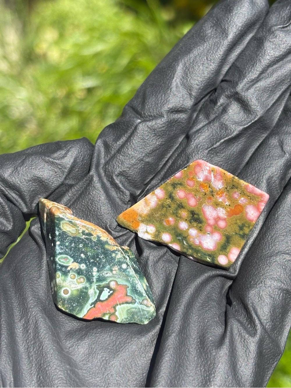 Ocean Jasper Crystal Freeform Tumble Set - Sea Jasper Bundle - OBJ